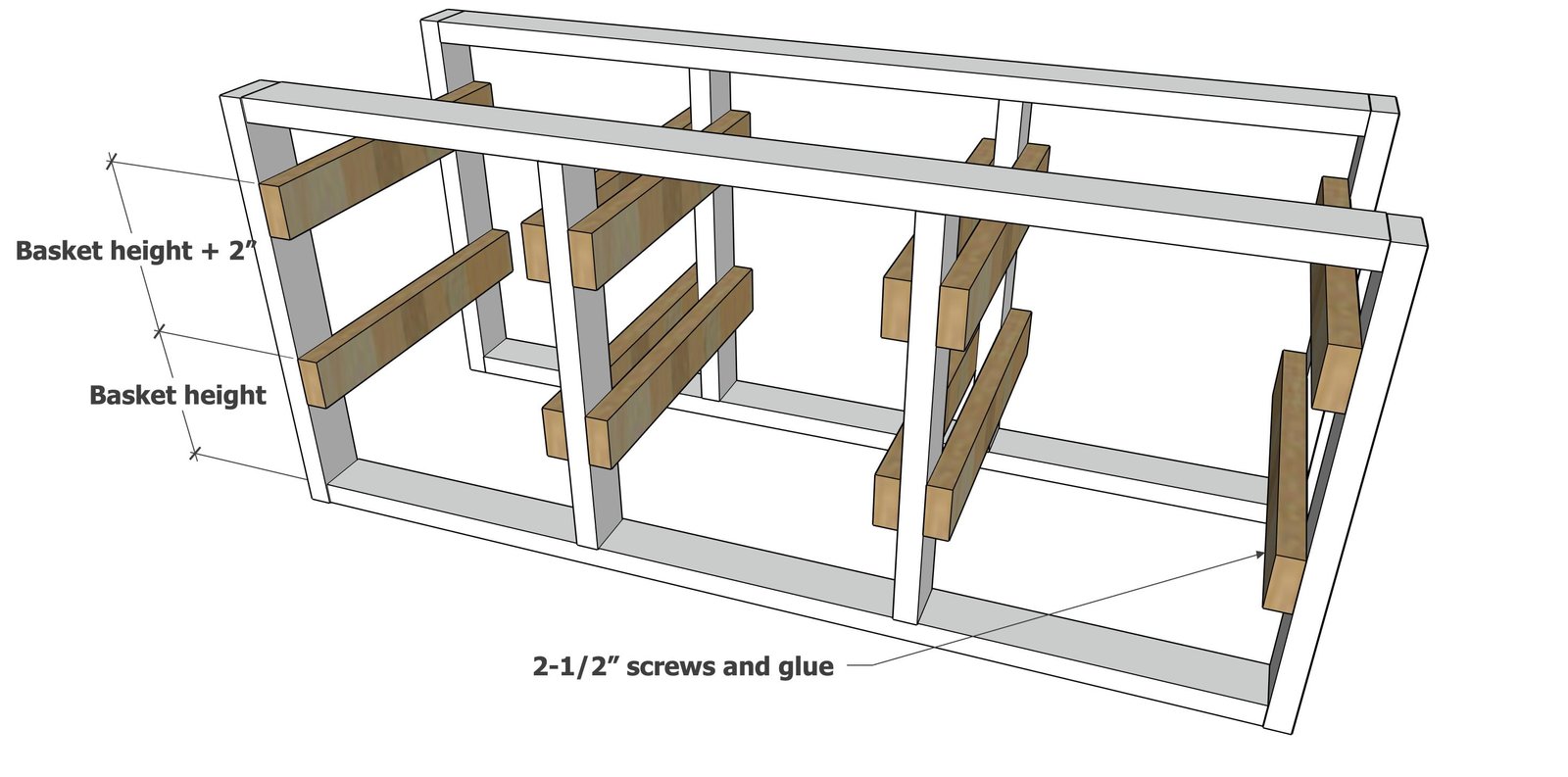 Triple Laundry Basket Organizer — step 2