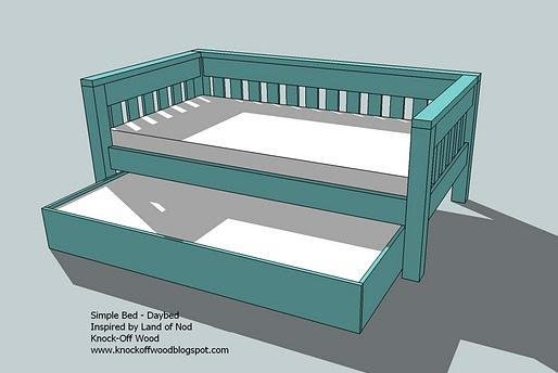 Trundle for Bed or Storage dimension diagram 1