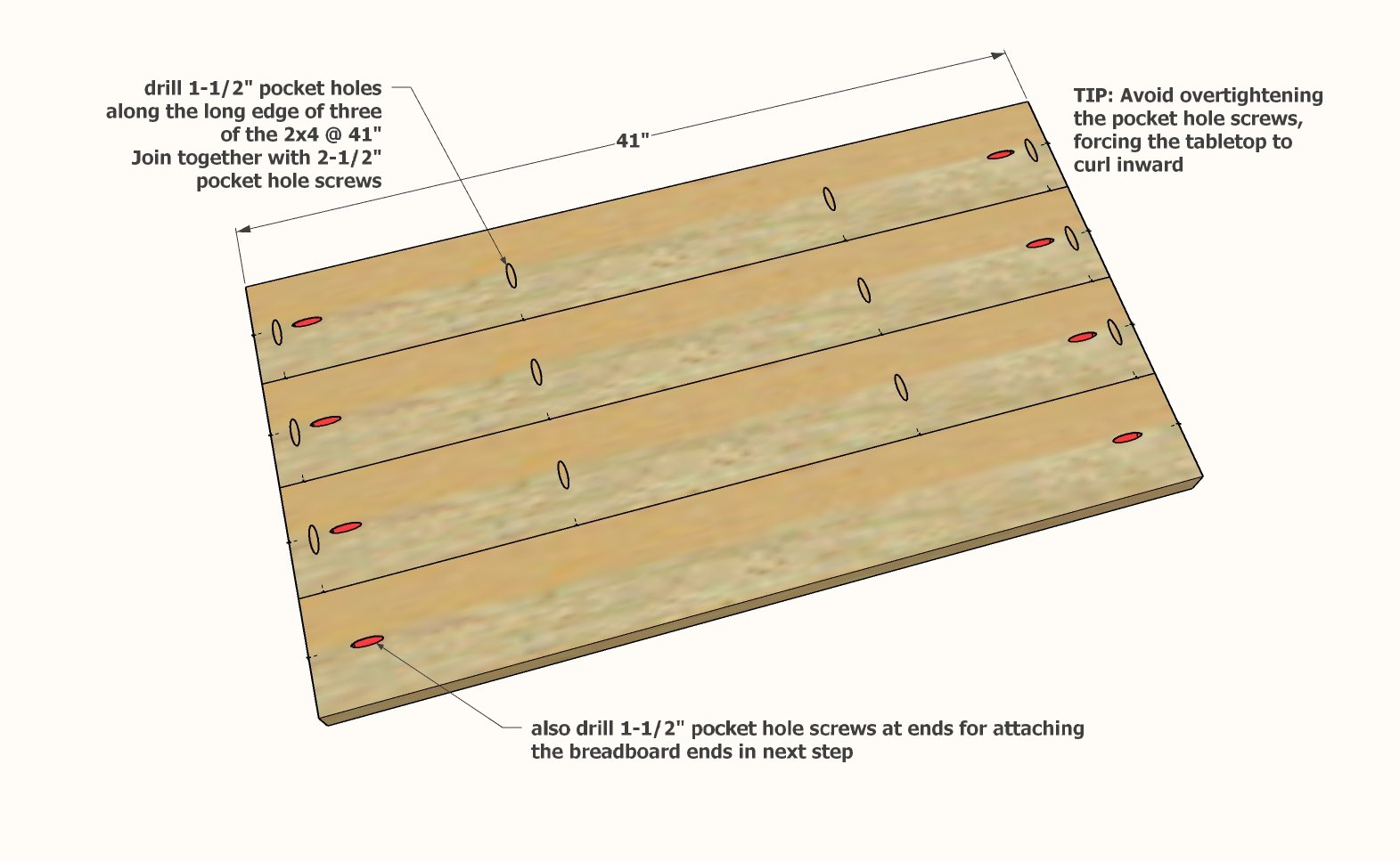 Tryde Coffee Table — step 1
