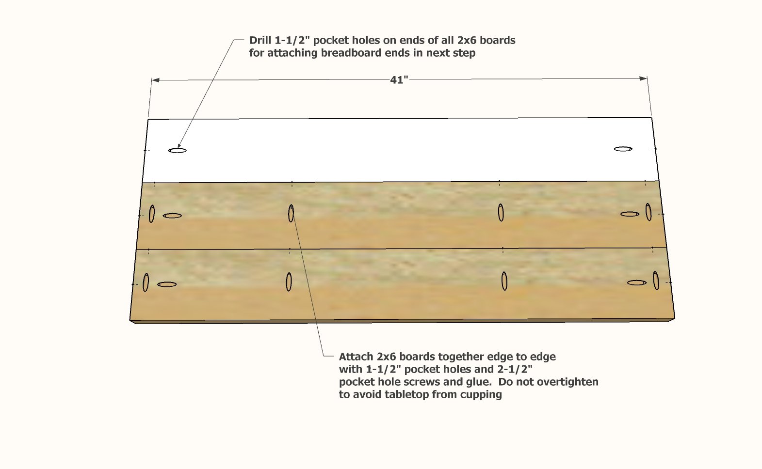 Tryde Console Table — step 1