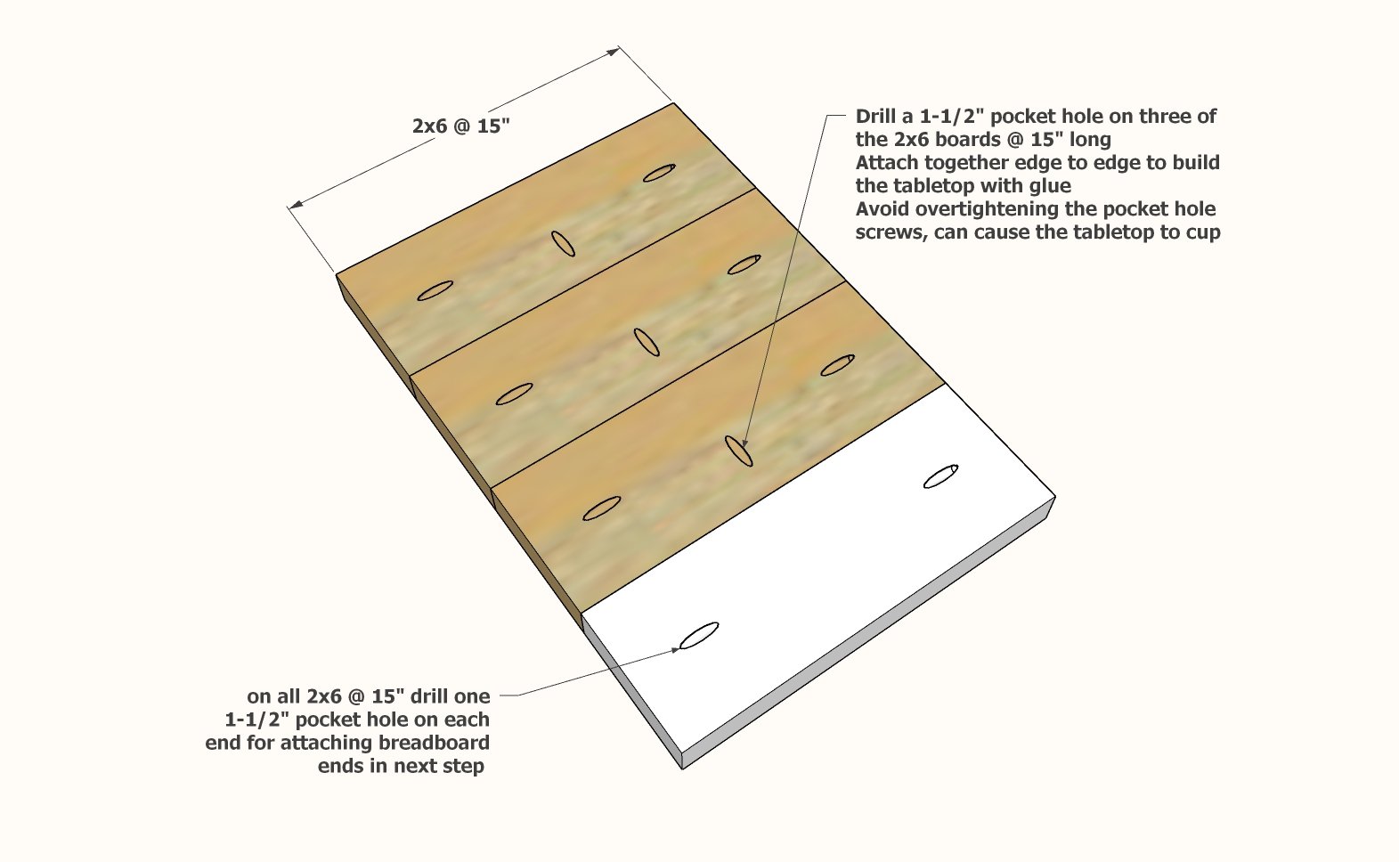 Tryed Side Table — step 1