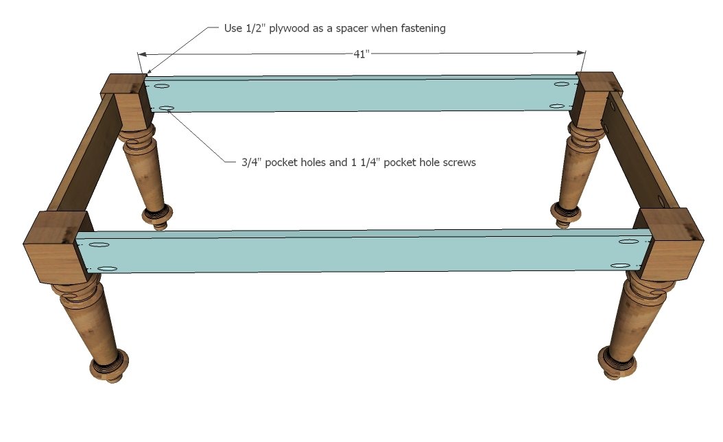 Turned Leg Coffee Table — step 5