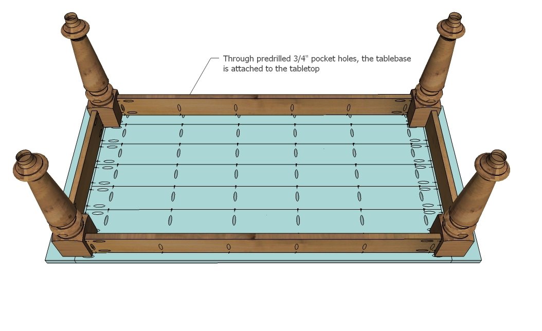 Turned Leg Coffee Table — step 6