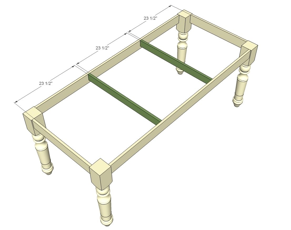 Turned Leg Farmhouse Table — step 4