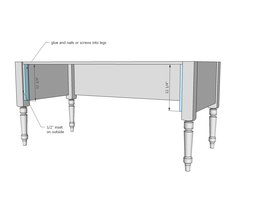 Turned Leg Traditional Desk — step 3