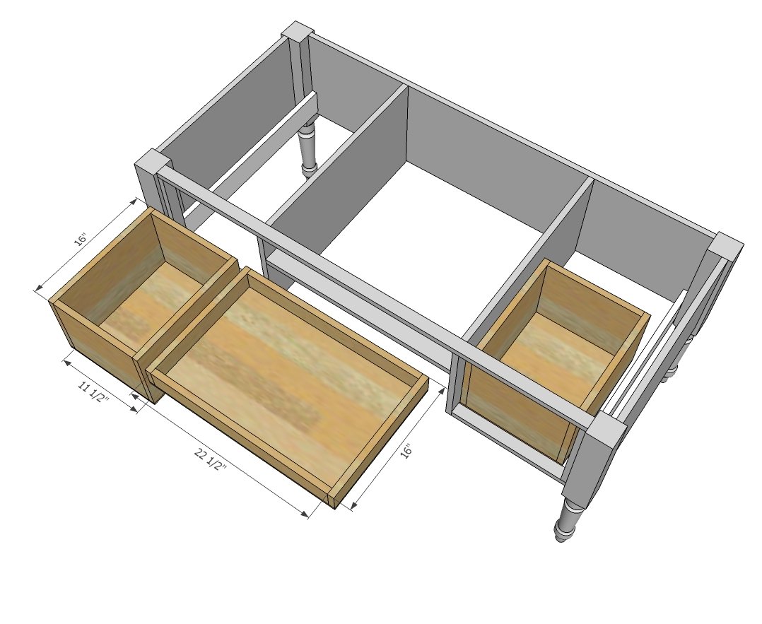 Turned Leg Traditional Desk — step 7