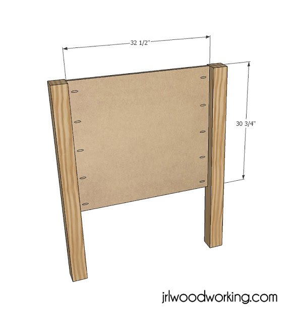 Twin Bed Beadboard Headboard — step 3