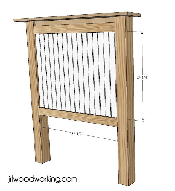 Twin Bed Beadboard Headboard — step 5