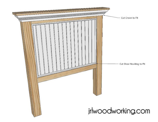 Twin Bed Beadboard Headboard — step 6