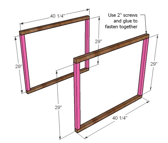 Twin Corner Beds System — step 1