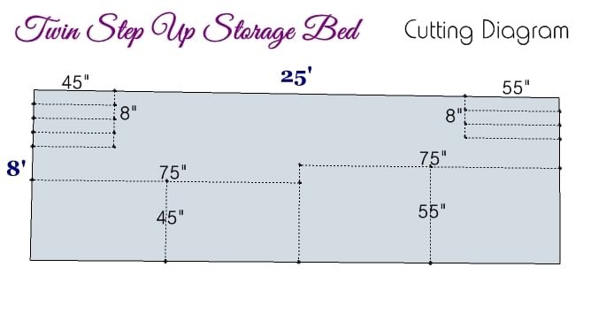 Twin Step Up Storage Bed — step 7