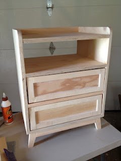 Two Drawer/Shelf Modern Nightstand — step 12