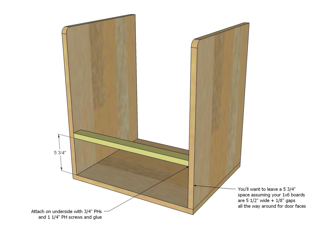 Two Drawer/Shelf Modern Nightstand — step 4