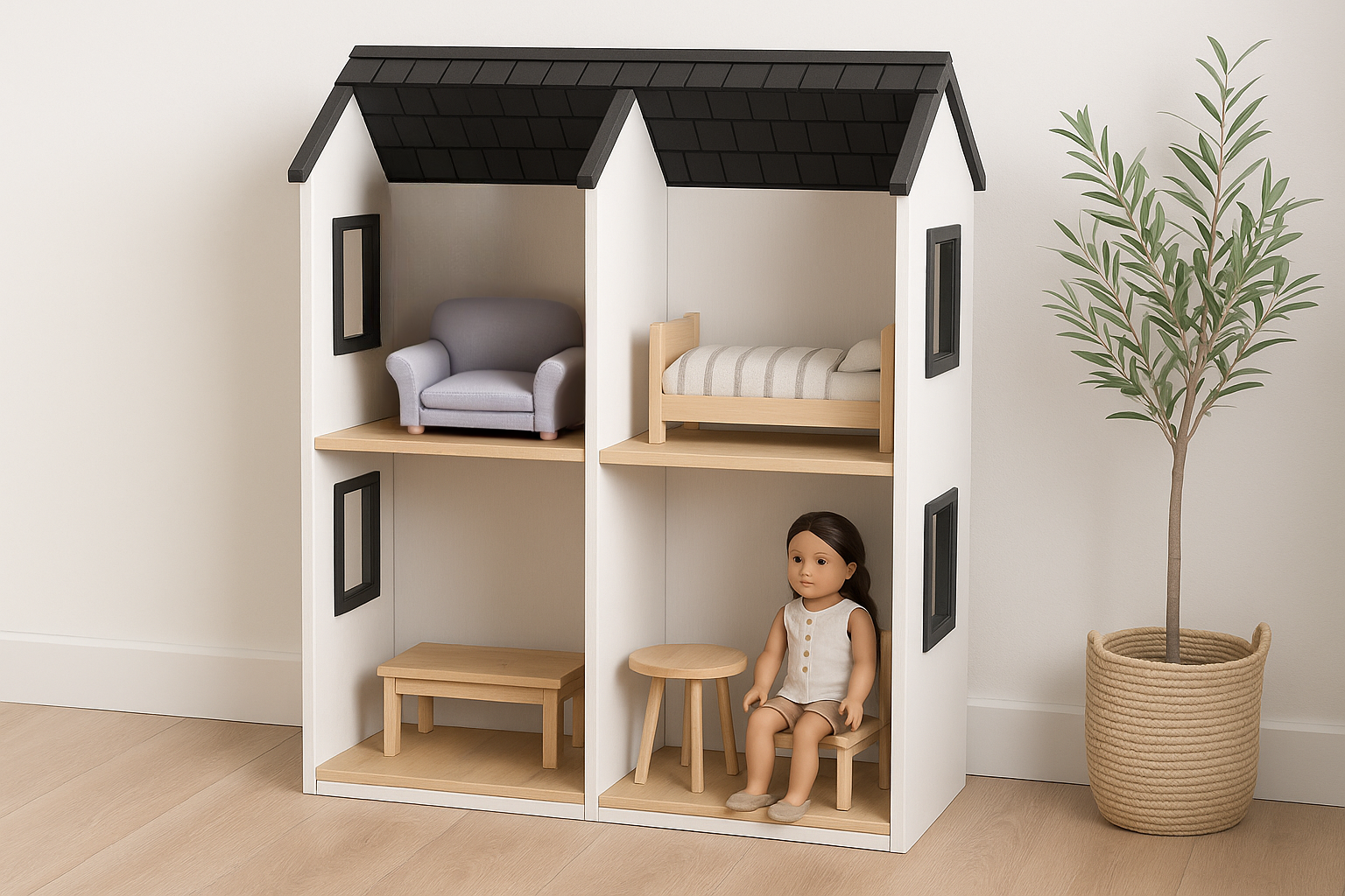 Two Story 18" or American Girl Dollhouse