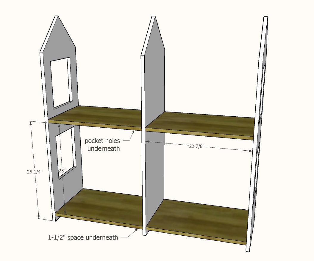 Two Story 18" or American Girl Dollhouse — step 3