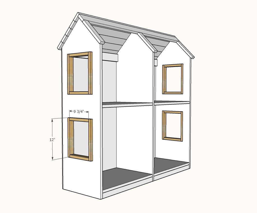 Two Story 18" or American Girl Dollhouse — step 8