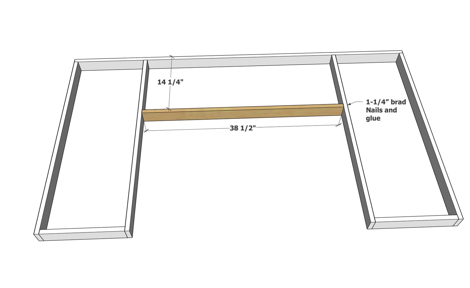 U Shaped Table or Desk for School — step 3