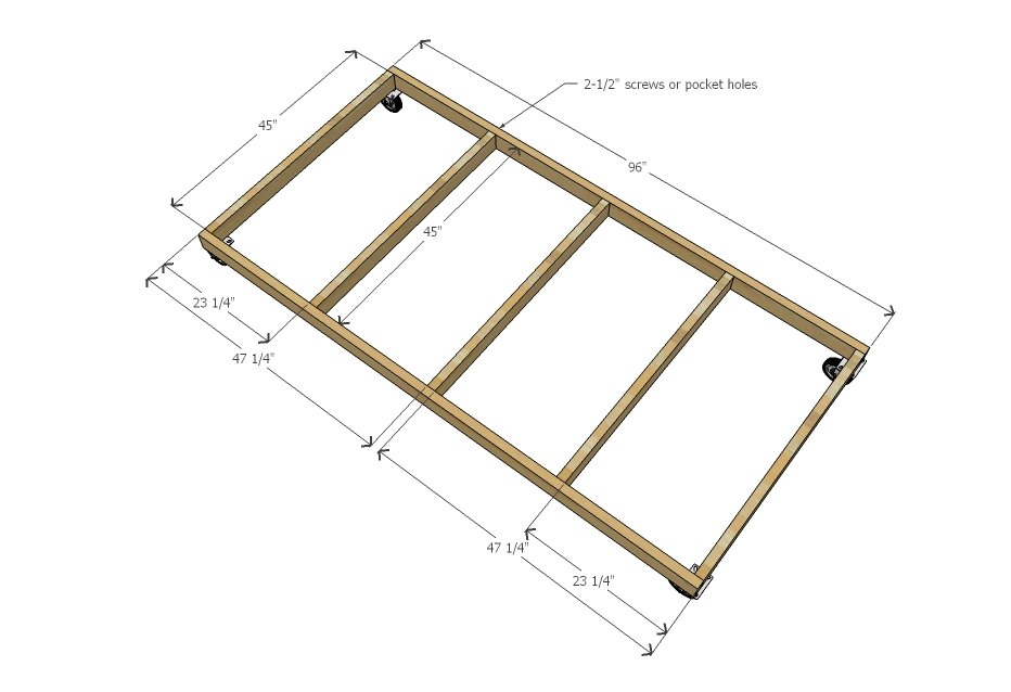 Ultimate Lumber and Plywood Storage Cart — step 1