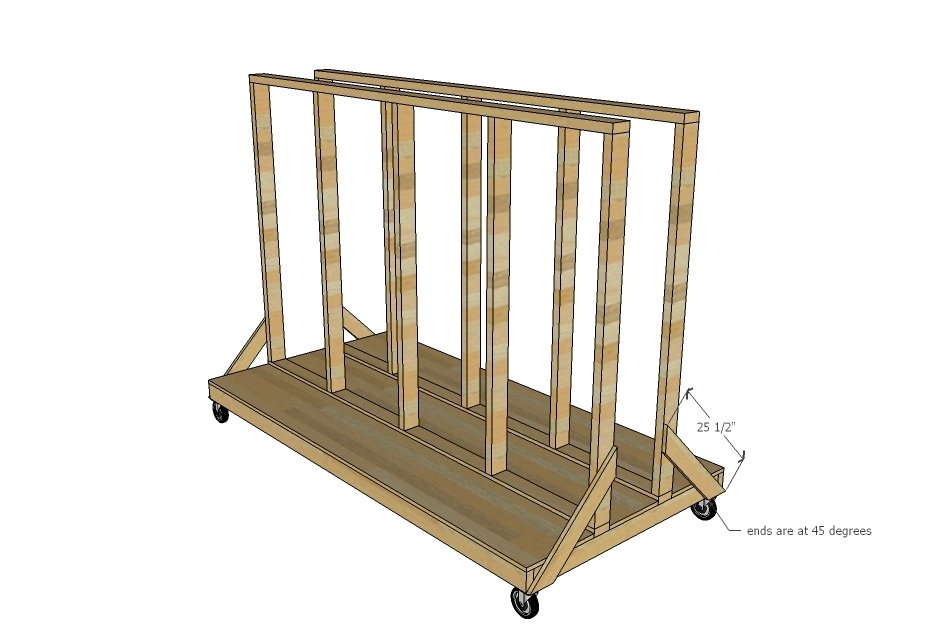 Ultimate Lumber and Plywood Storage Cart — step 4