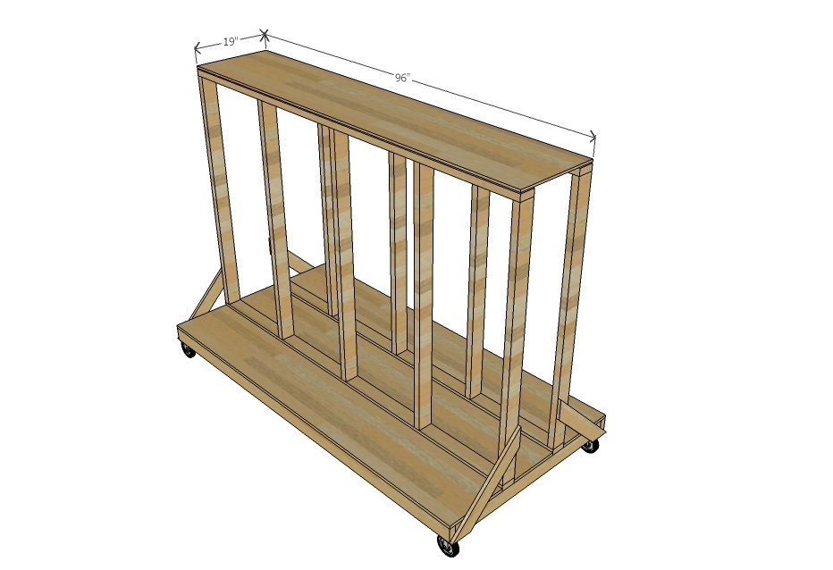 Ultimate Lumber and Plywood Storage Cart — step 5