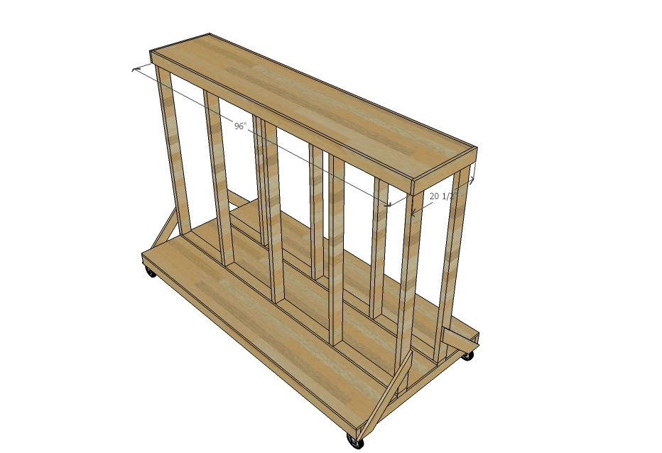 Ultimate Lumber and Plywood Storage Cart — step 6