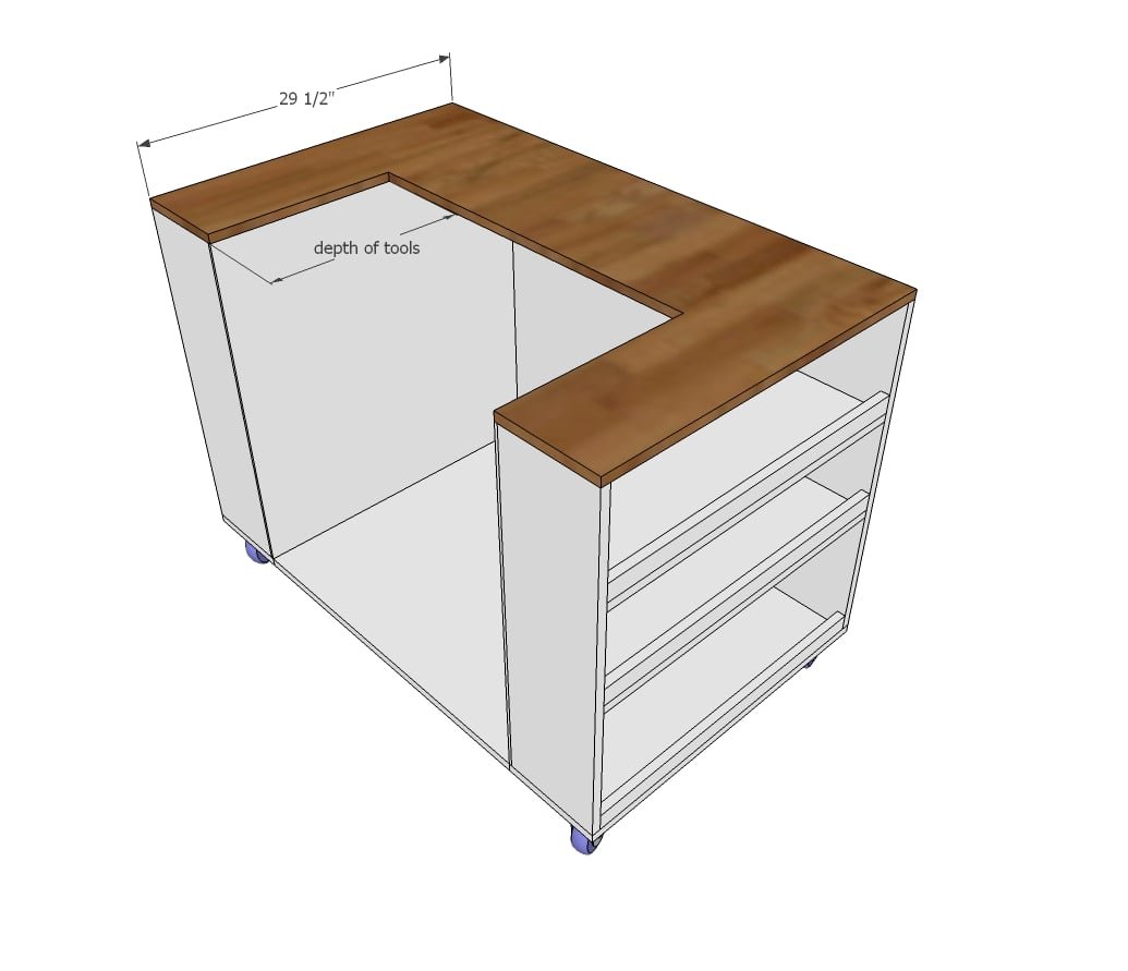 Ultimate Roll Away Workbench with Miter Saw Stand — step 15