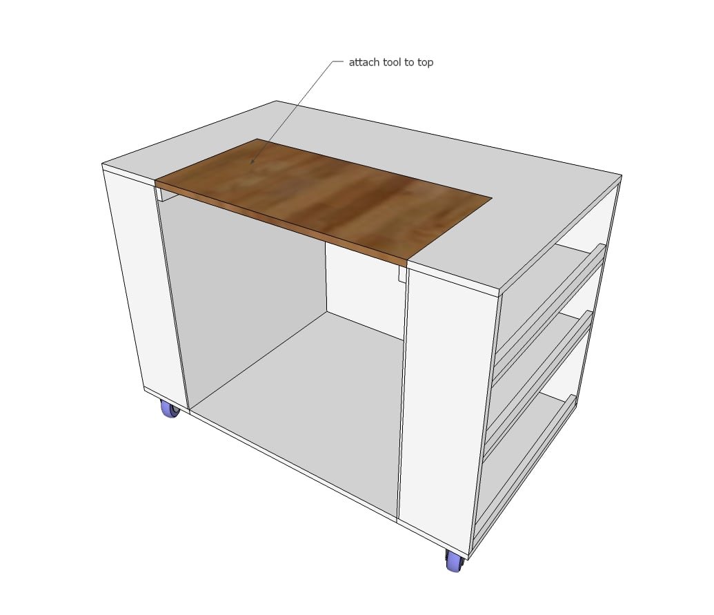 Ultimate Roll Away Workbench with Miter Saw Stand — step 18