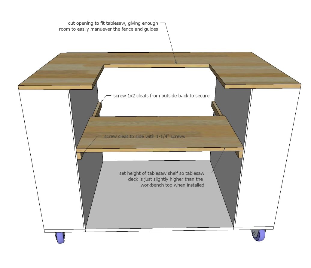 Ultimate Roll Away Workbench with Miter Saw Stand — step 19