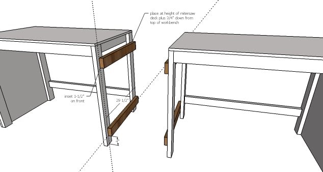Ultimate Roll Away Workbench with Miter Saw Stand — step 6