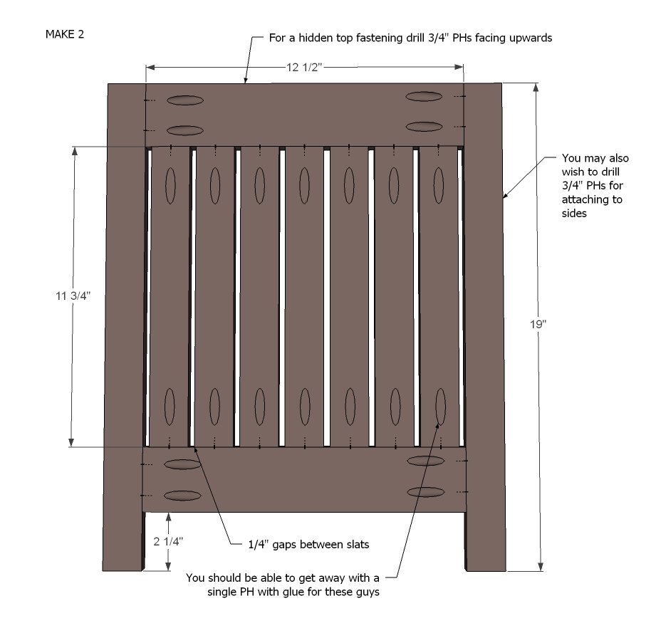 Umbrella Stand Hampton — step 1