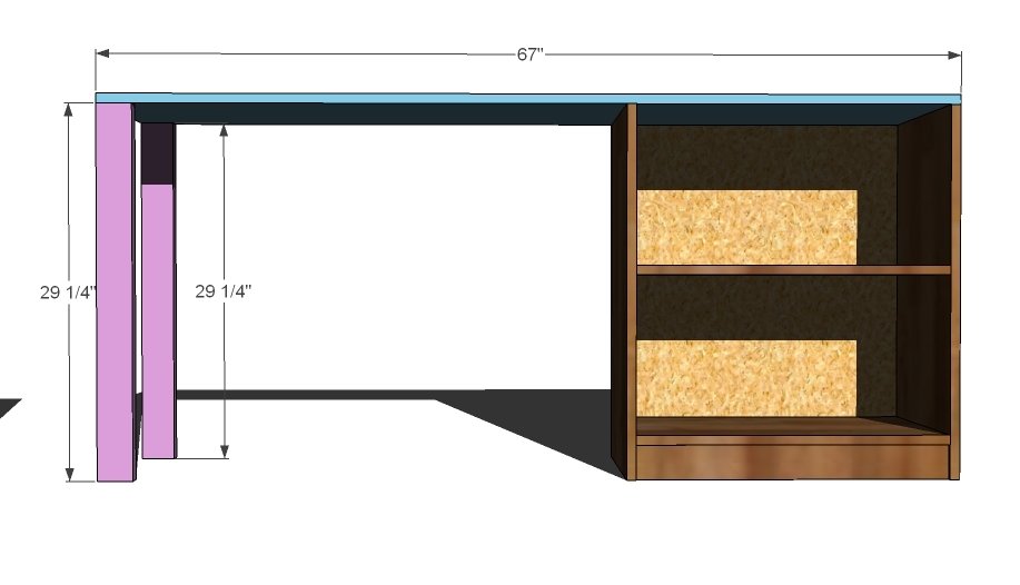 Under Loft Bed Desk System with Storage — step 4