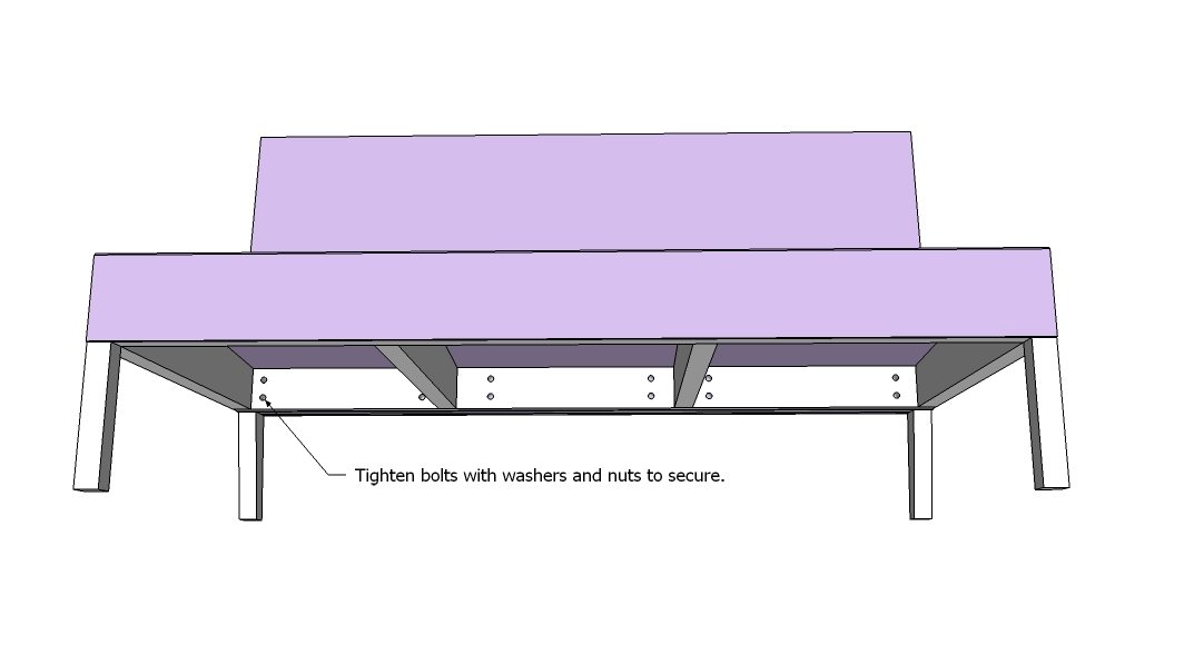 Upholstered Settee — step 11