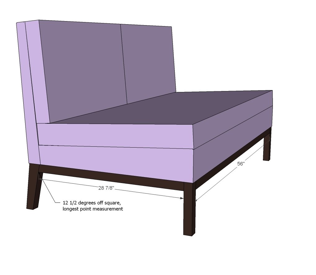 Upholstered Settee — step 12