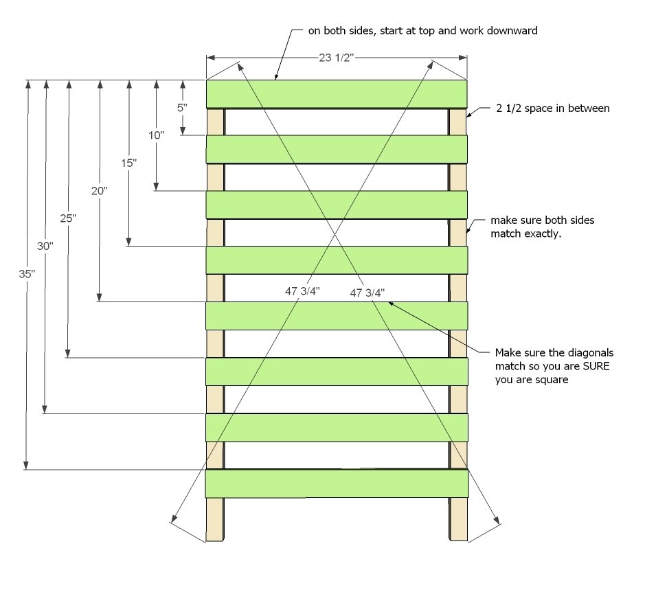 Vegetable Rack with Slide Out Trays — step 1