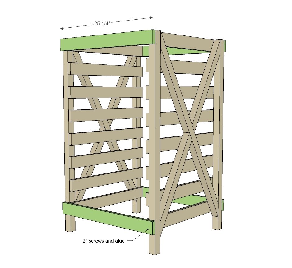 Vegetable Rack with Slide Out Trays — step 3