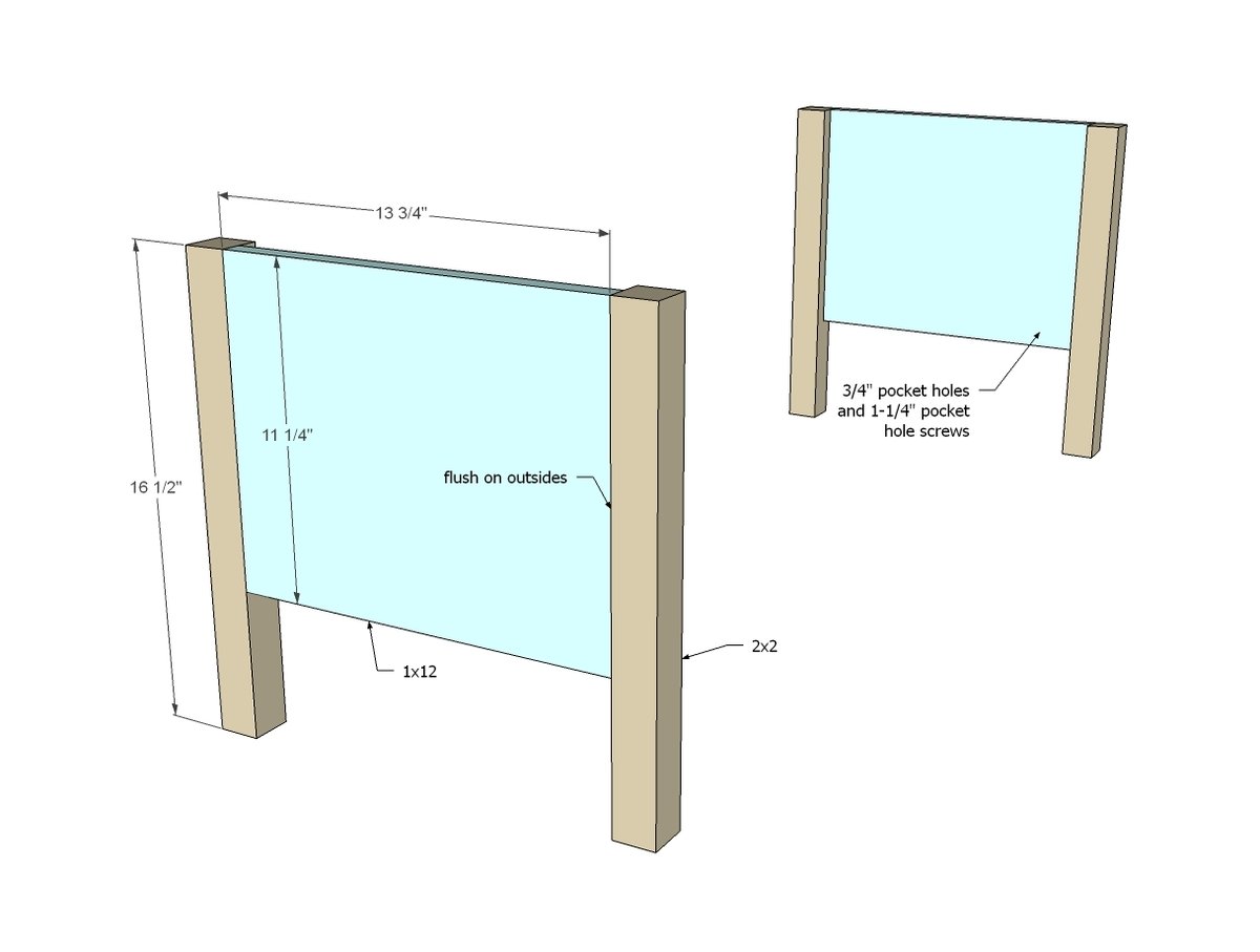 Vintage Drawer Bench — step 1