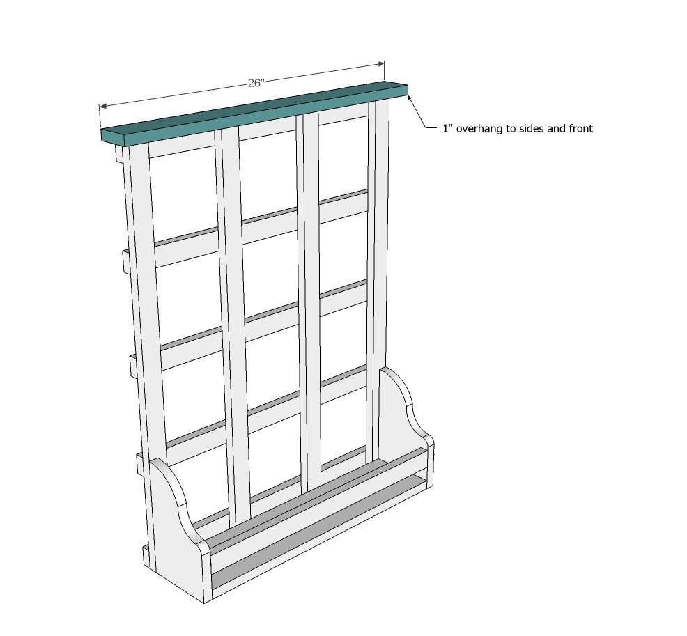 Vintage Look Wall Shelf — step 5