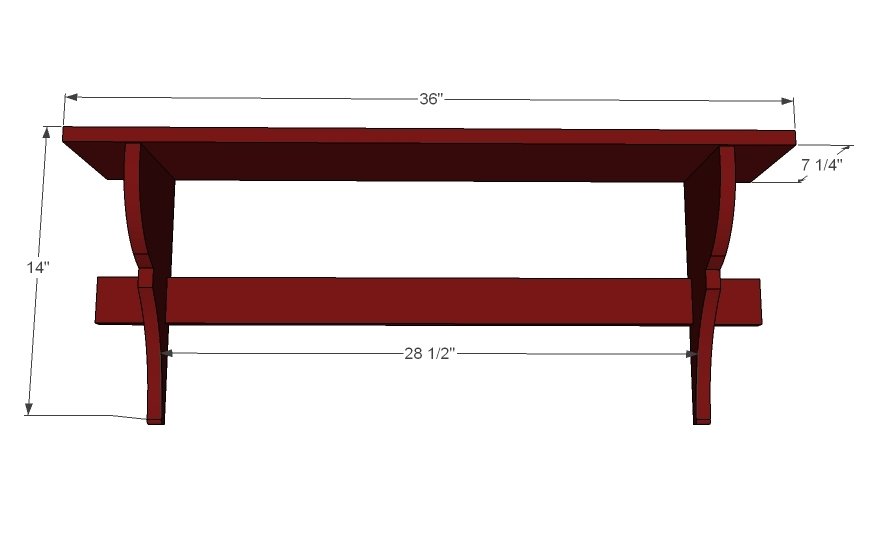 Vintage Shelf with Hooks dimension diagram 1