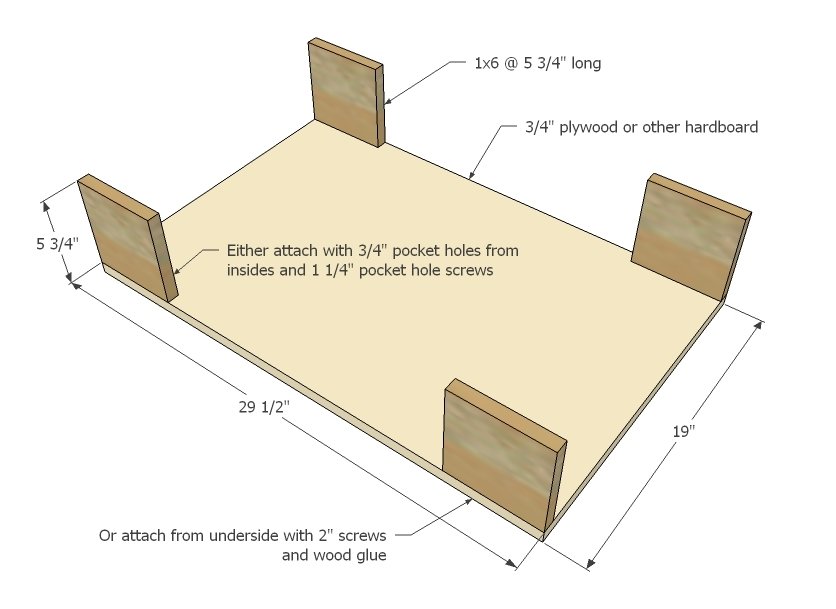 Vintage Storage Dining Table — step 1