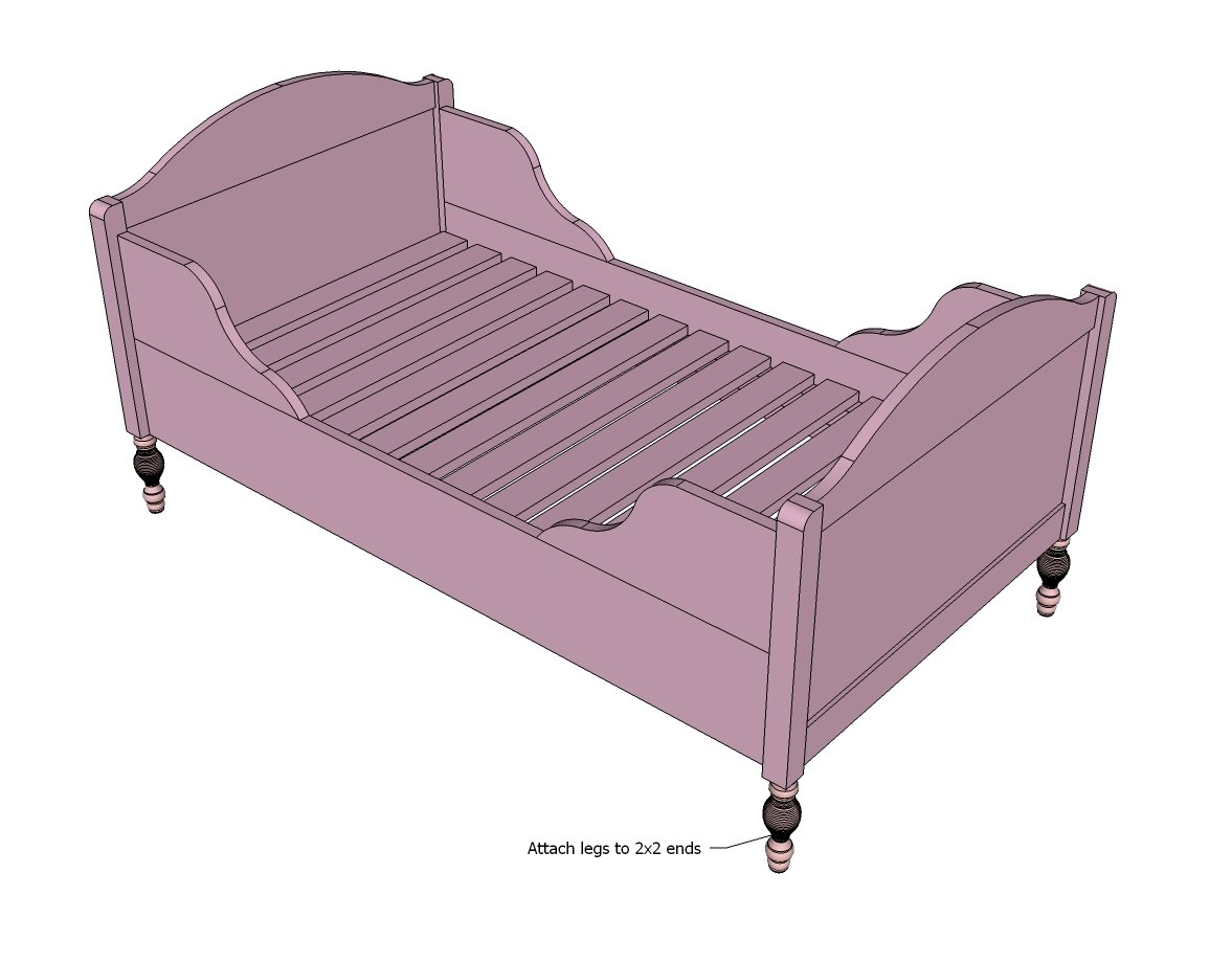 Vintage Toddler Bed — step 8