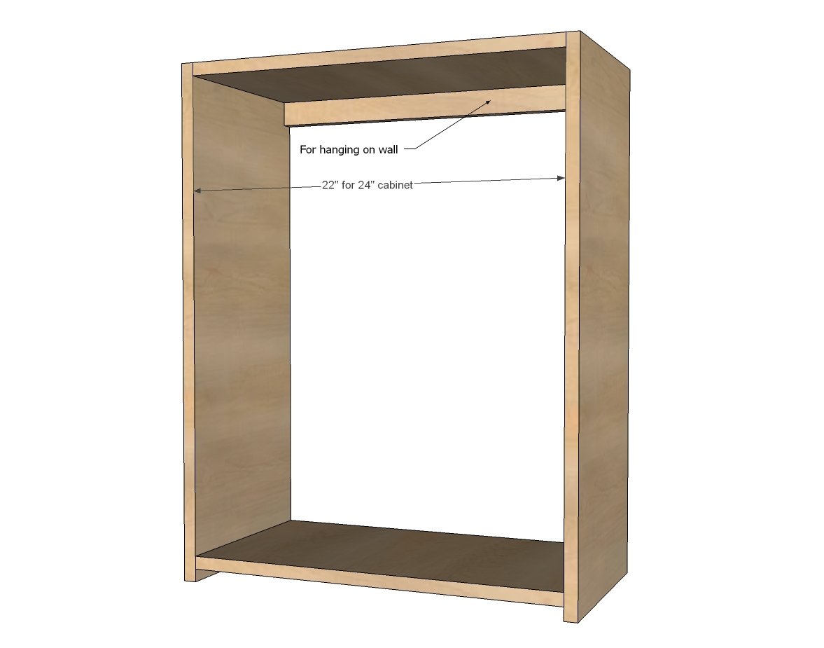 Wall Kitchen Cabinet Basic Carcass — step 3