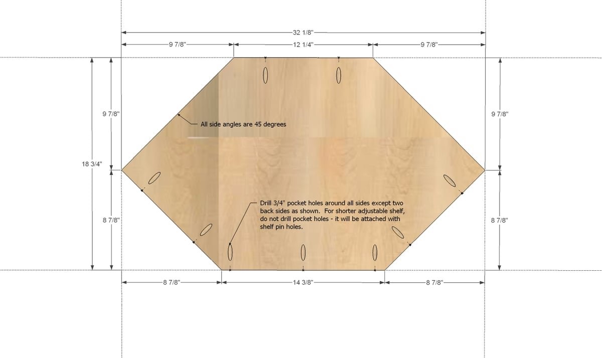 Wall Kitchen Corner Cabinet — step 2