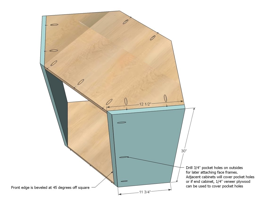 Wall Kitchen Corner Cabinet — step 3