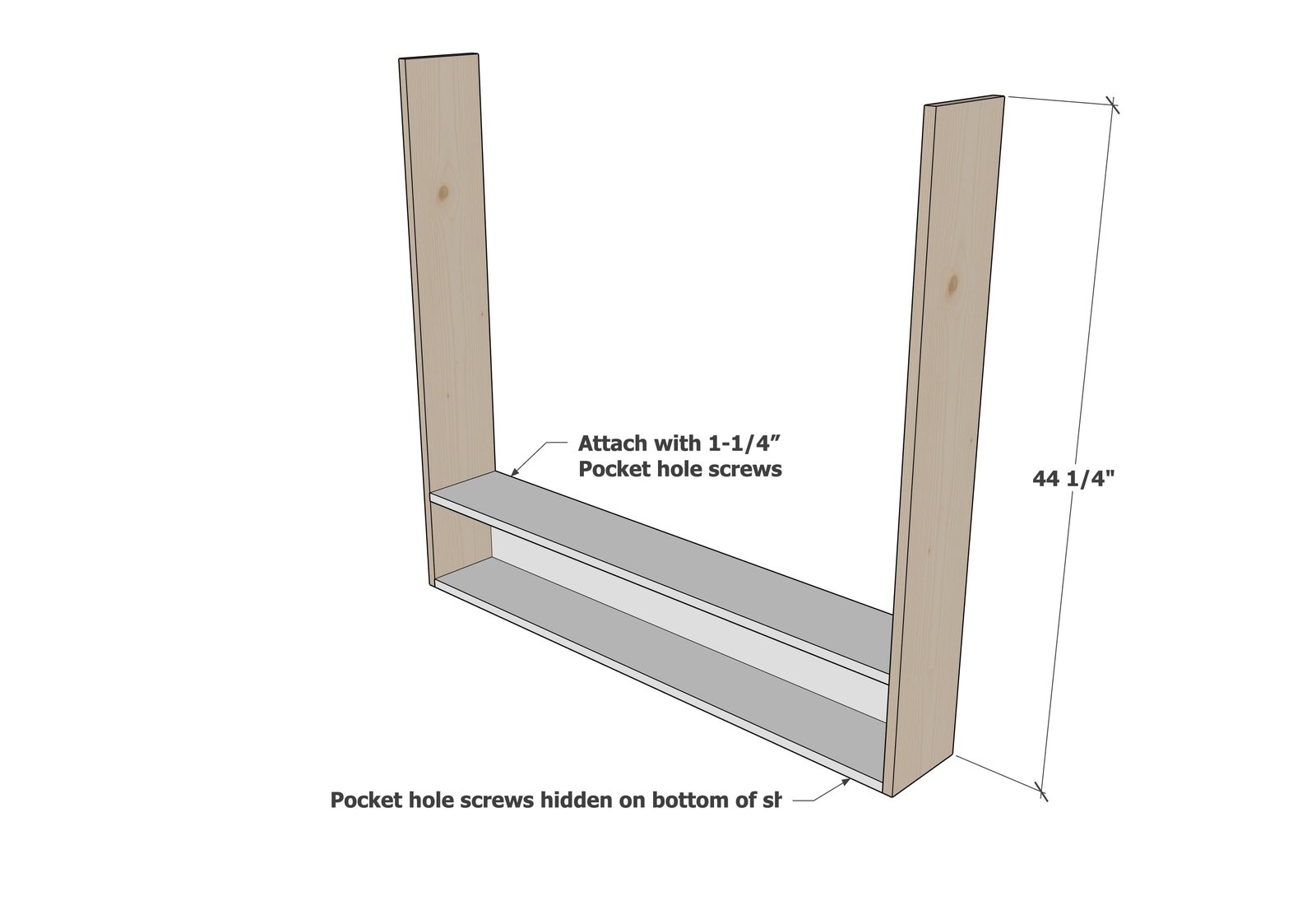 Wall Mounted Rifle Storage Rack — step 2