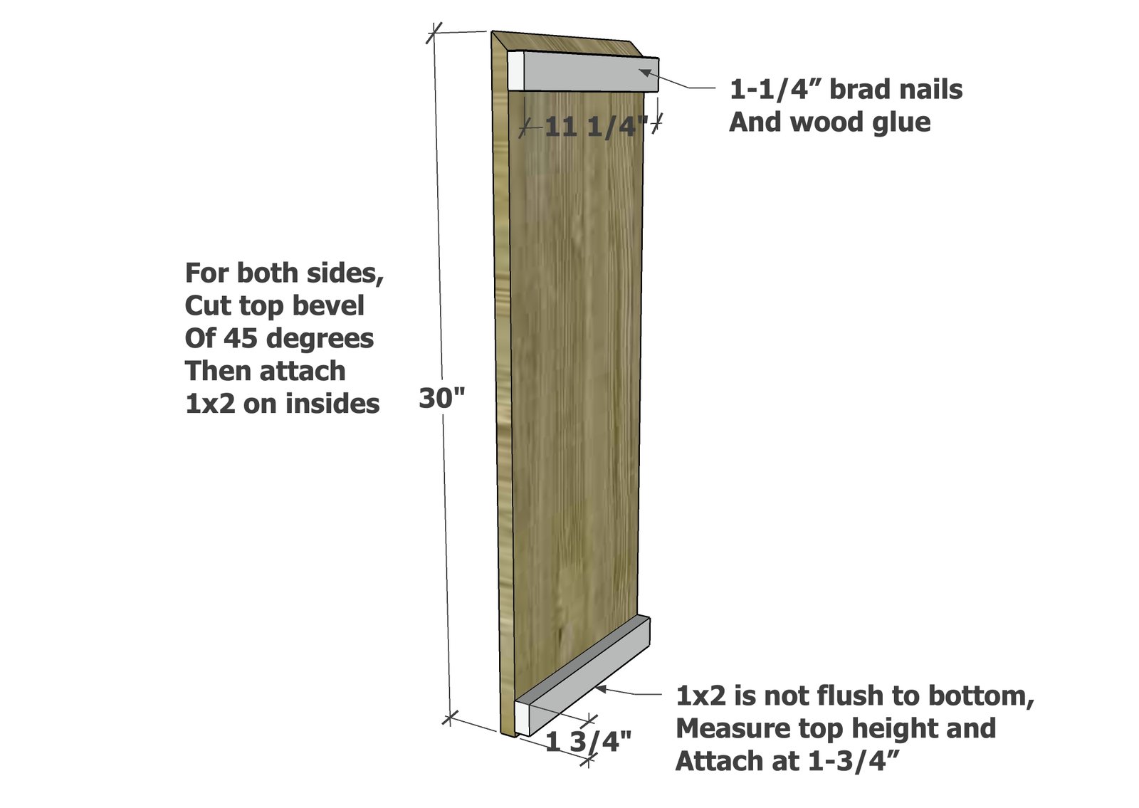 Waterfall Framed Grand Console Table — step 1