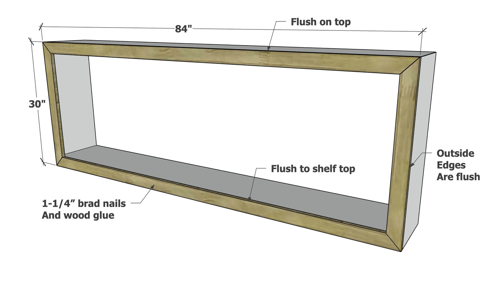 Waterfall Framed Grand Console Table — step 4