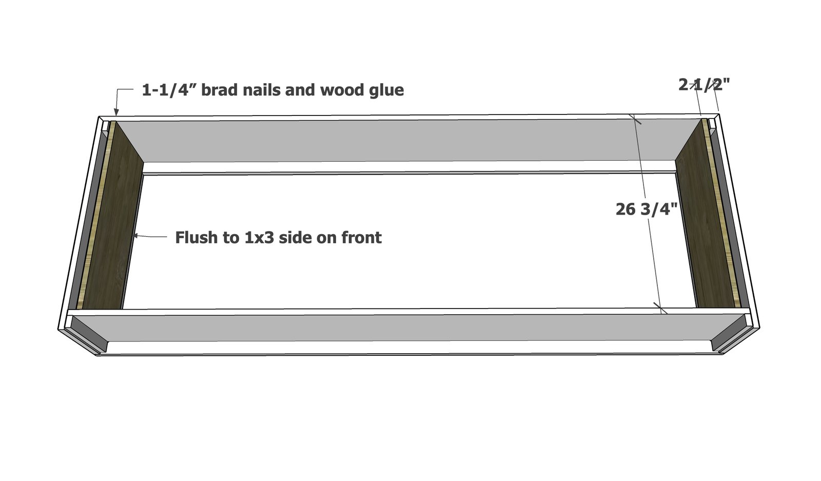 Waterfall Framed Grand Console Table — step 5
