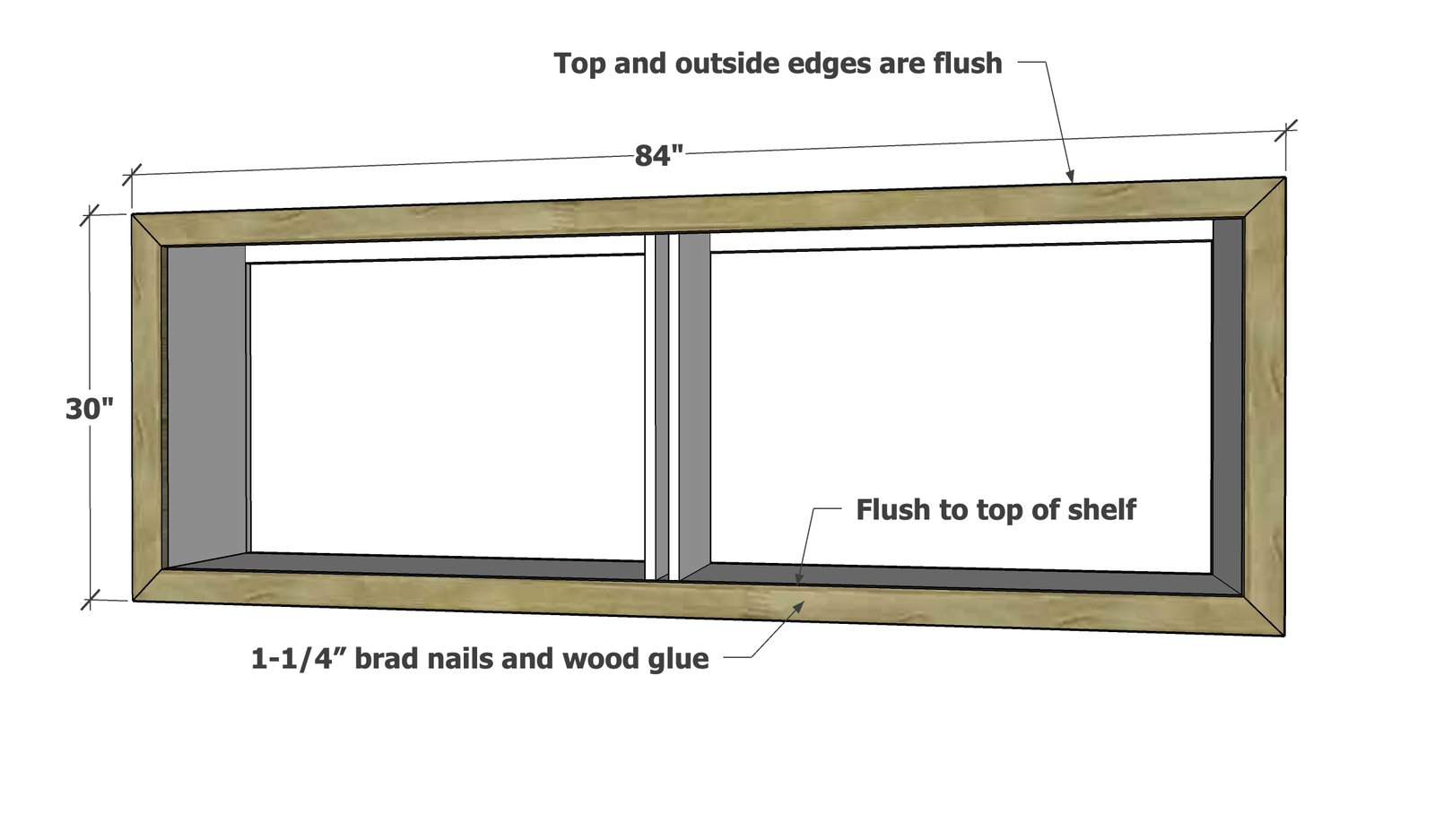 Waterfall Framed Grand Console Table — step 7
