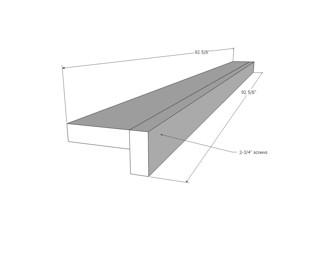 Wedding Benches — step 1
