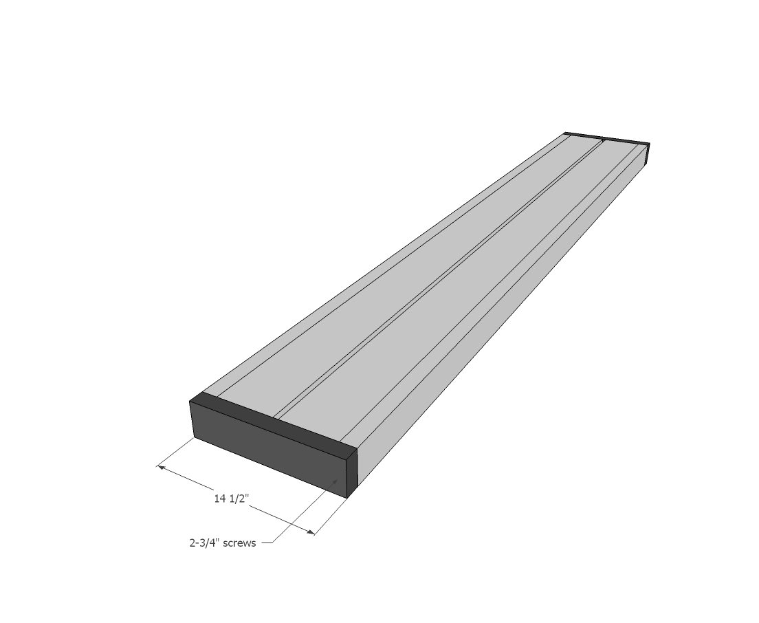 Wedding Benches — step 2